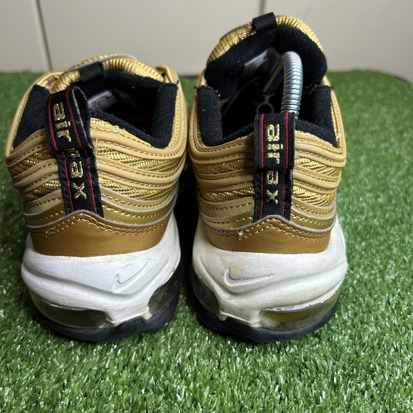Size 8W- Nike Air Max 97 'Metallic Gold' Women’s Very Clean Gold Core - Picture 3 of 7
